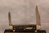 1920-40 Case Tested XX Black Handle Two Blade Pocket Knife