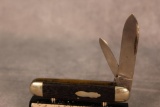 1905-1914 W. R. Case Bradford PA. Ebony Handle Two Blade Jack Knife