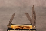 1940-64 Case XX Stag Handle Three Blade Stockman