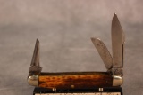 1920-40 Case Tested XX Green Bone Three Blade Stockman