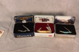Three Case XX Knives in Tins
