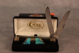 2015 Case XX Jet Black Stone, Mother of Pearl & Turqoise Harley Davidson Trapper