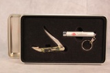 2011 Case XX Olive Green Bone Tiny Toothpick & Laser Set