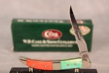 2006 Case XX Red & Green Bone Toothpick w/Elegante Blade Etch