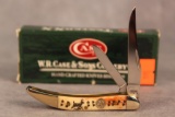 2008 Case XX Two Blade Tiny Toothpick with Engraved Bone Handle