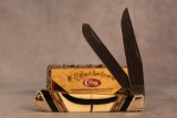 2015 Case XX Custom Mammoth Tooth Trapper w/Damascus Blade