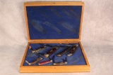 1979 Case XX Set of Seven Knives, Serial #0338, Elephant Toe, Large Folding Hunter, & more