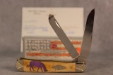 2017 Case XX Wild Horse Custom 'Velvet Crush Grazing Horse' Trapper