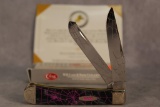 2017 Case XX Wild Horse Custom 'Black Pearl Pink Glow Black Widow' Trapper