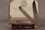 2017 Case XX Wild Horse Custom 'Black Pearl Woodland Widow Pink Glow' Trapper