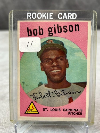 1959 Topps Bob Gibson RC--ex-nrmt--needs graded!!