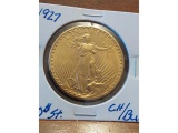1927 $20. ST. GAUDENS GOLD CHOICE BU