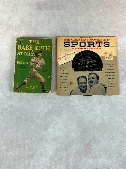 (2) 1948 The Babe Ruth Story, 1955 Gillette The Greatest Moments in Sports Record