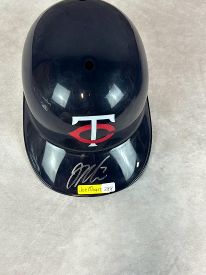 Joe Mauer Signed Batting Helmet - 2024 Hall of Famer - COA
