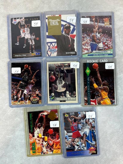 (8) Shaquille O'Neal Rookie Cards