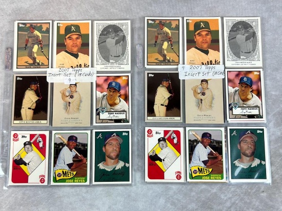 (2) 2007 Topps Baseball Insert Sets - 18 cards each