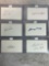 (6) Signed 3 x 5 Index Cards - Ashburn, Cheney, Cunningham, Pesky, Pafko, and Doerr