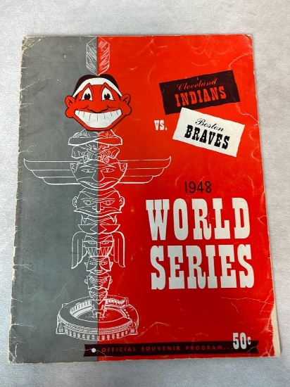 1948 Indians vs Braves World Series Program
