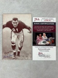 George Connor Signed Football Exhibit Card- JSA