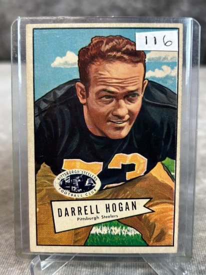 Darrell Hogan SP 1952 Bowman #118 Steeler -EX-MT
