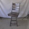 Maple swivel bar stool with back