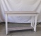 Two-tone maple sofa table