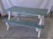 Poly childrens picnic table, green and white