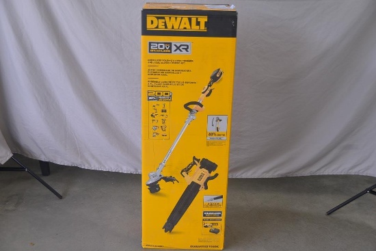 DeWalt 20v brushless kit folding string trimmer and blower