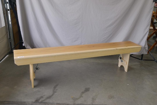 Amish folding church bench