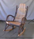 Full size hickory rocking chair