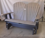 Poly glider, two person, brown and black