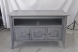 Wood TV stand, four door
