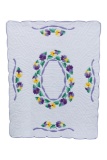 Appliqued Pansies