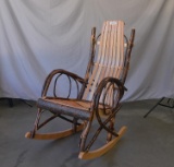 Full size hickory rocking chair
