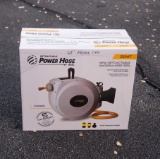 65' retractable power hose reel.