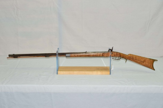 Oscar Kaser  Mod Half stock percussion muzzleloader  Cal .32  34”/.75” Oct. Barrel  Curly Maple Stoc