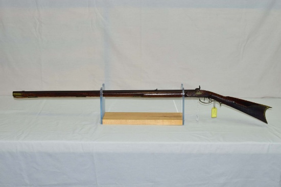 George Biddle  Full stock percussion muzzleloader  Cal Aprox. .36  40”/.9 Oct. Barrel  Tusc. Co.