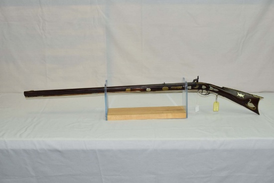 Benjamin Wright  Half stock percussion muzzleloader  Cal Aprox. .36  37.5”/.922” Oct. Barrel  Ragers