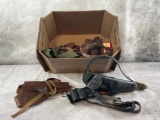 Assorted Leather and Canvas Pistol Holders