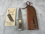WK Handmade Knife Mountain Man Stag Handle