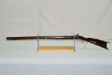 Levi Biddle Half stock percussion muzzleloader  Cal Aprox. .36  34” Barrel  Made for Lewis Sliffe