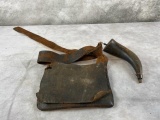 Leather Pouch and Powder Horn