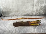 62” Bear Bow and Arrows in Pouch