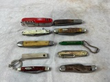 10 Assorted Pocket Knives