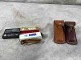 Kutmaster Knife, NRA Knife, 2 Empty Holders