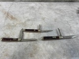 3 Assorted Knives