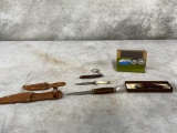 Assorted Smaller Knives and Sharpener