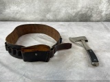 Marbles Hatchet No 2.5 and Sheath on Gun Belt