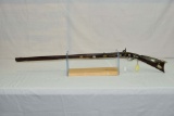 Benjamin Wright  Half stock percussion muzzleloader  Cal Aprox. .36  37.5”/.922” Oct. Barrel  Ragers