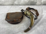 Antique Bag and Powder Horn